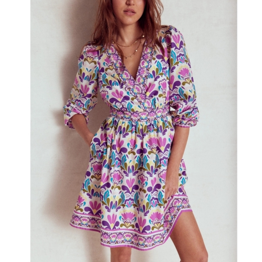 Boden Multicolor Floral Dress